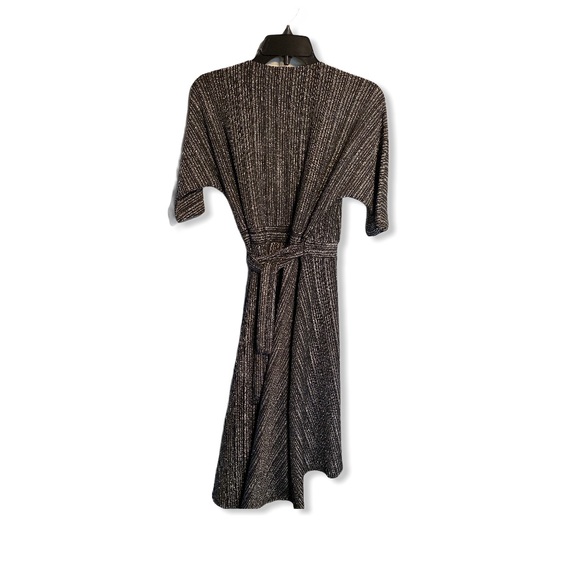 Spense Lurex Stripe Dolman Sleeve Wrap Dress - Picture 4 of 7